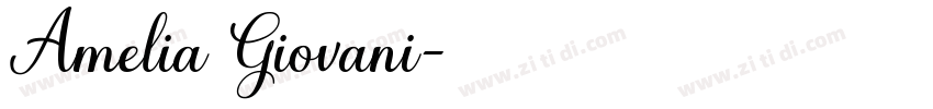 Amelia Giovani字体转换